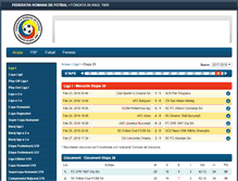 Tablet Screenshot of frfotbal.ro